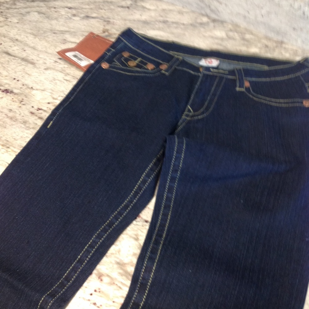 NWT TRUE RELIGION dark denim jeans - Picture 2 of 6
